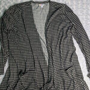 XL Black & White LuLaRoe Caroline Cardigan